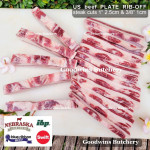 Beef rib PLATE RIB-OFF boneless US USDA NEBRASKA steak cuts 1" 2.5cm (price/kg 5-6pcs)